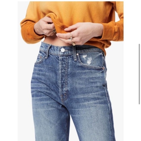 MOTHER SUPERIOR THE TRIPPER CHEW IN CRYIN COWBOYS HI RISE DISTRESSED SEMI-RIDIG - Picture 3 of 15